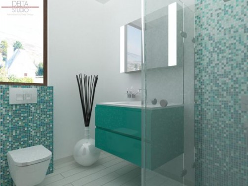 Cum sa integrezi elemente intr-o baie cu nuante turcoaz - DesignBaie.ro